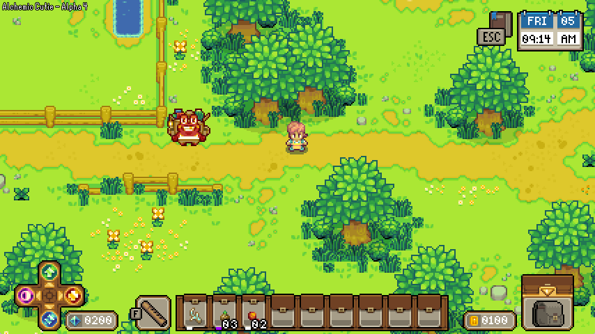 Skeezer can be spotted near the player's home in Alchemic Cutie